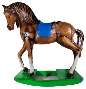 Decorative Rocking Horse in Papier-Mâché, 1950s