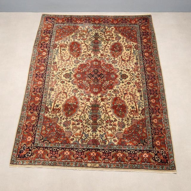 Vintage Indian Jaipur Rug For Sale - Image 3 of 10