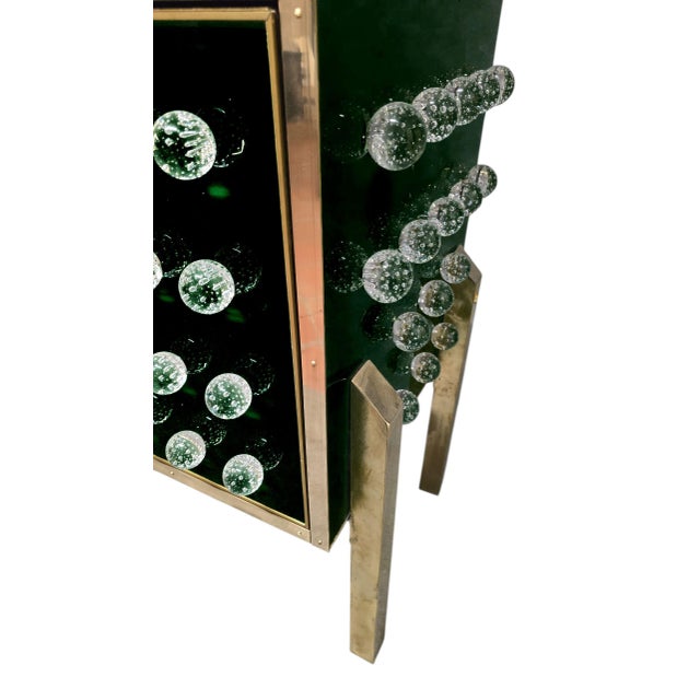 Not Yet Made - Made To Order Brass and Murano Glass Sideboard with 120 Fused Spheres from Justfurnituress SRL For Sale - Image 5 of 13