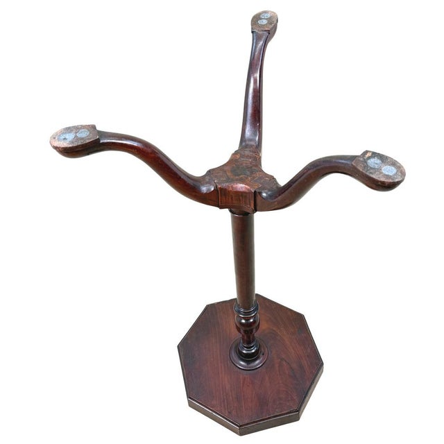 Antique Georgian Mahogany Torchere Candle Stand, 1750 For Sale - Image 6 of 11