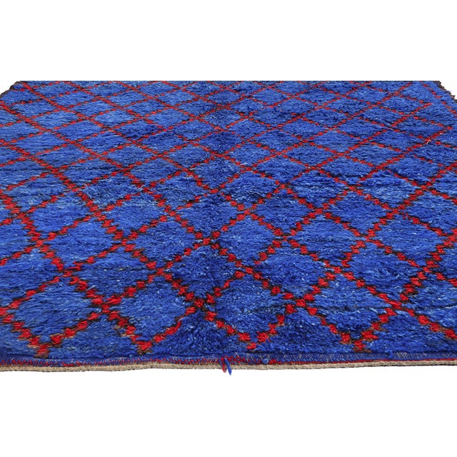 Berber Tribes of Morocco Vintage Beni M'Guild Moroccan Rug, 06'08 X 13'09 For Sale - Image 4 of 10