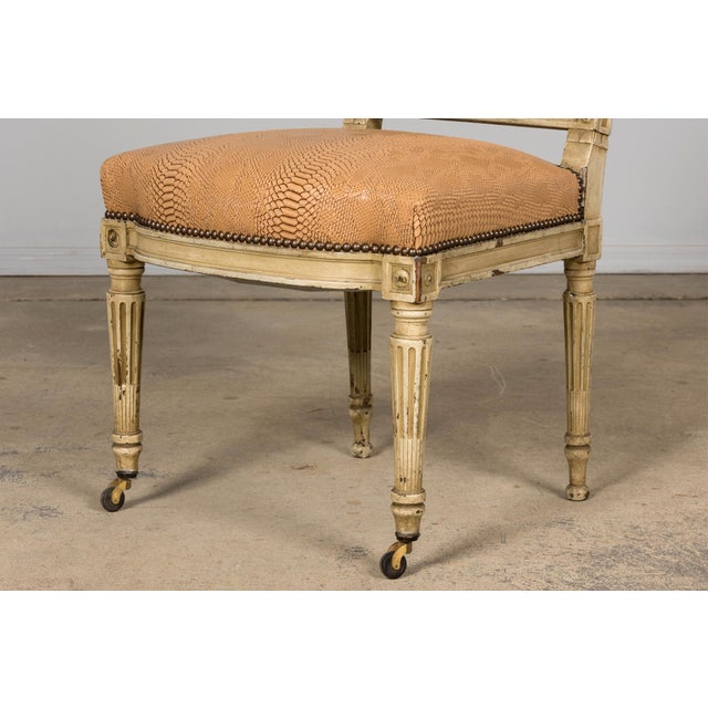 Set of Six French Louis XVI Style Dining Chairs by Maison Jansen, 1890, Paris For Sale - Image 12 of 18