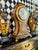 Castilian Imports Oversized Italian Florentine Style Hand-Painted Mantel Clock For Sale - Image 17 of 18