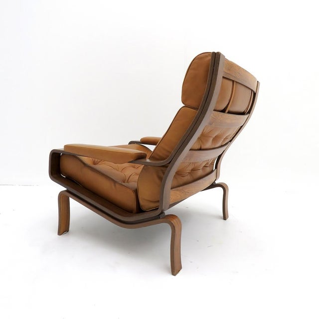 Leather Lounge Chair ‘Palermo’ by Pethrus Lindlöf, 1970 For Sale In Los Angeles - Image 6 of 10