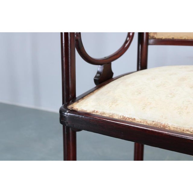 Wood Art Nouveau Fledermaus attributed to Josef Hoffmann for Fischel, 1890s For Sale - Image 7 of 18