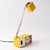 Yellow Yellow Alarm Clock with Telescopic Lamp from Wigo, 1970s For Sale - Image 8 of 9