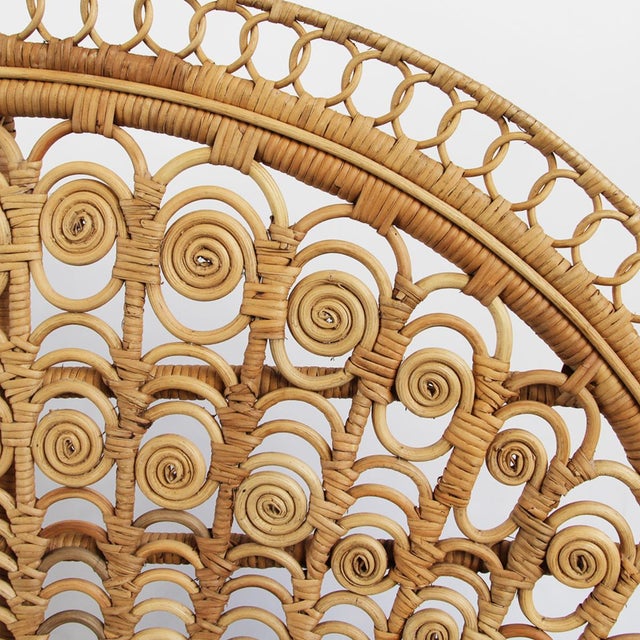 Raw Wicker Peacock Chair Chairish