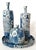Offering a set of vintage modern trio of porcelain vases with original porcelain tray by renowned designer Jamie Young....