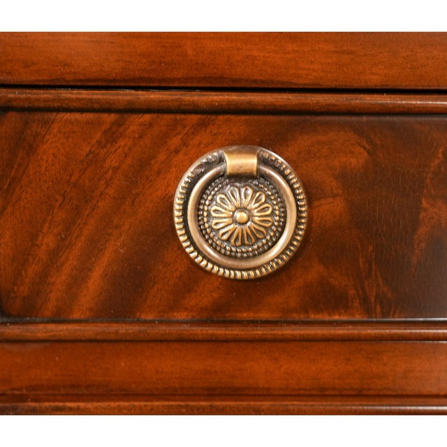 Brown Traditional Mahogany Large Turned Leg Table For Sale - Image 8 of 13