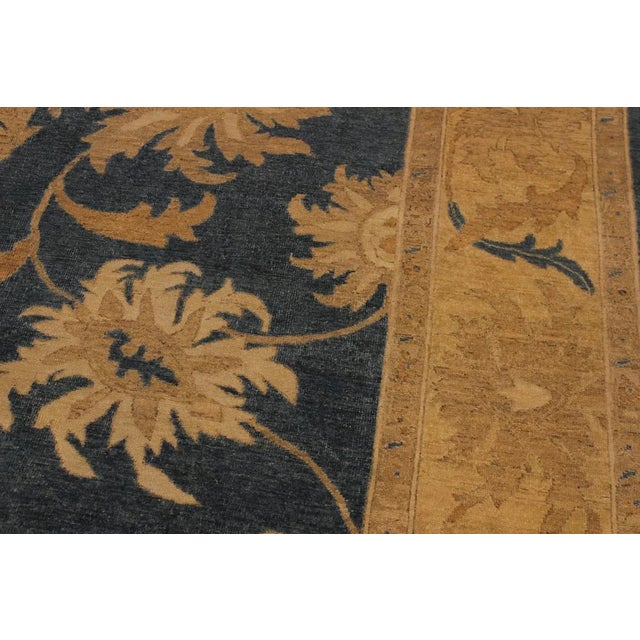 1970s 1970s 1970’s Shabby Chic Vintage Ziegler Wool Rug -9'10 X 13'6 For Sale - Image 5 of 9