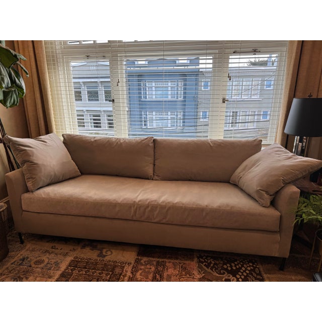 Cisco Brothers Gorgeous Cisco Radley 90in Sofa Silver Performance For Sale - Image 4 of 10