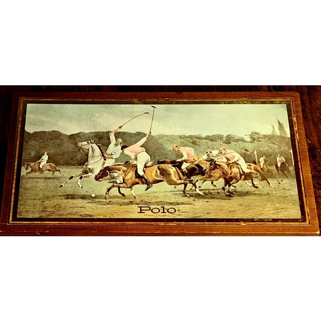 English Vintage Ralph Lauren Polo Box Polo Players Equestrian Motif For Sale - Image 3 of 6