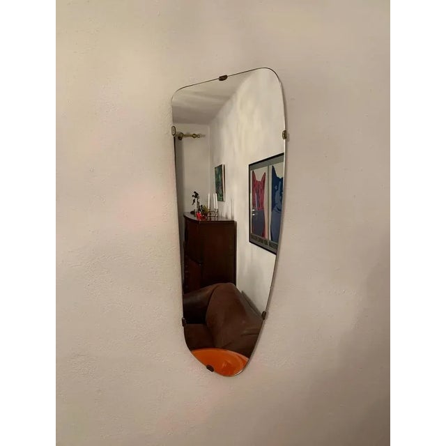 Silver Rockabilly Asymmetric Mirror, 1960s For Sale - Image 8 of 8