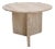 Italian Round Coffee or Side Table in Travertine, 1980s For Sale