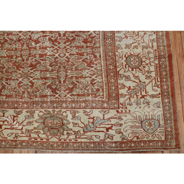 Asian Antique Antique Oversize Square Persian Mahal Sultanabad Rug For Sale - Image 3 of 11