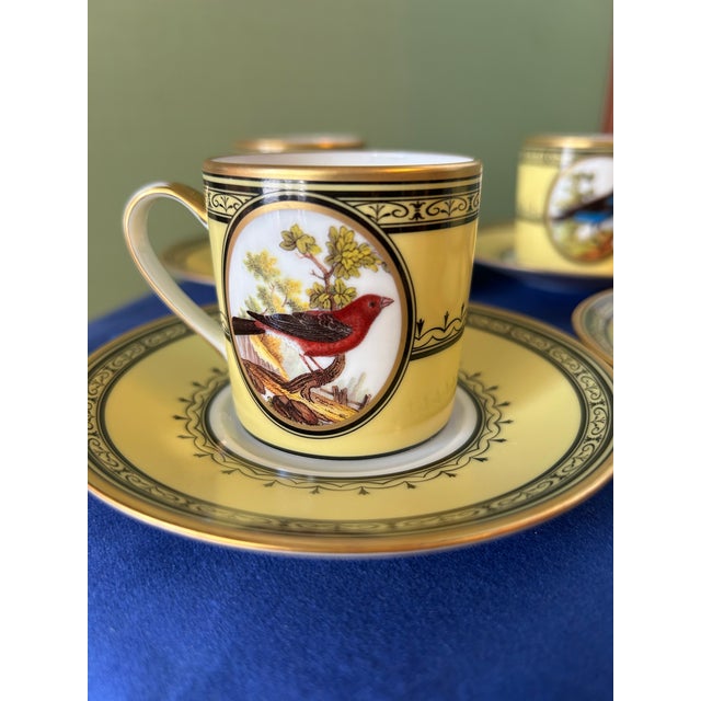 Contemporary Coffee Cups by Ancienne Manifacture Royale, Set of 4 For Sale - Image 3 of 9