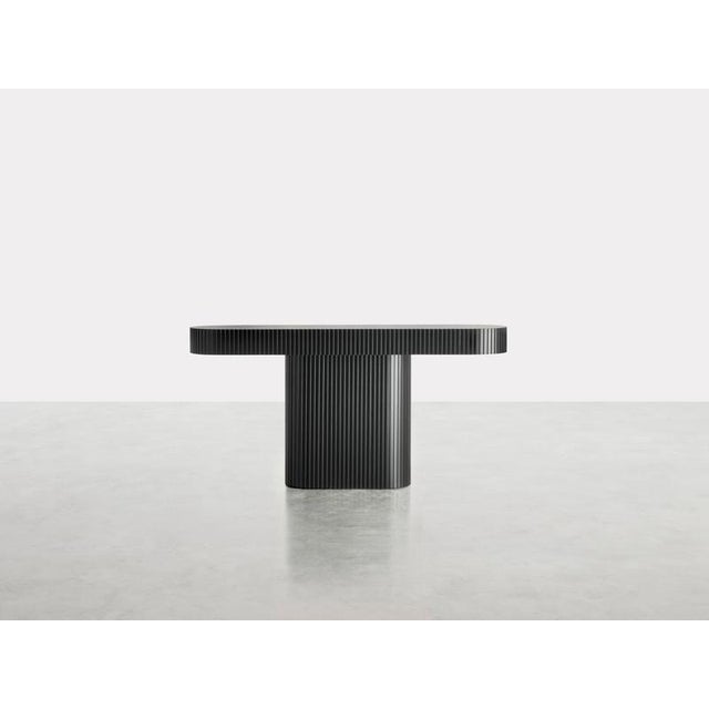 Diapason console by somaschini dimensions: w 150 x d 35 x h 75 cm materials: structure composed of curved plywood and mdf....