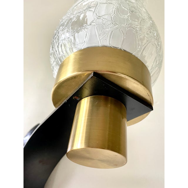 Large Brutalist Wall Lamp by Jean Perzel, 1950 For Sale - Image 11 of 15