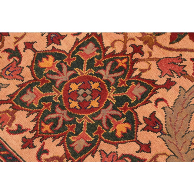 1980s Rustic Kargahi 1980's Beige/Rust Wool Rug - 8'3'' X 10'10'' For Sale - Image 5 of 10