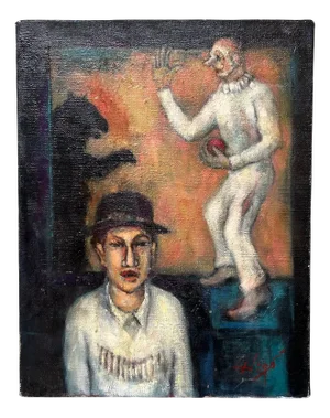 Higo, Circus, 1960s, Oil on Canvas