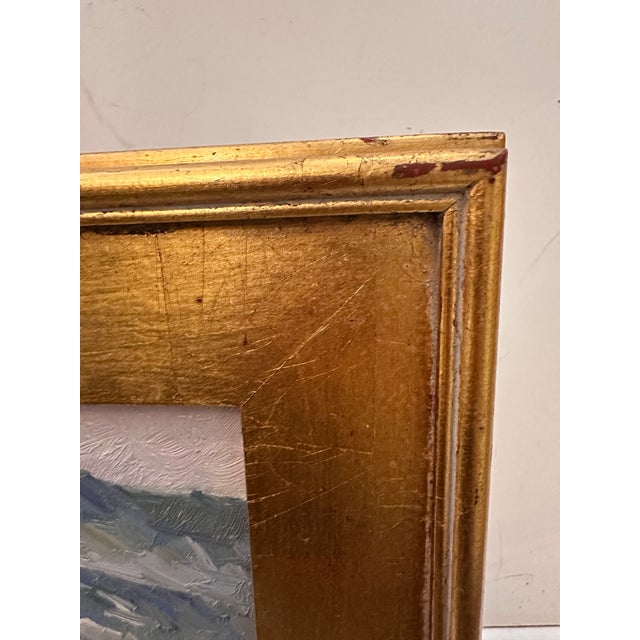 Impressionist Vintage Serene Landscape Painting by M.Jacob For Sale - Image 3 of 11