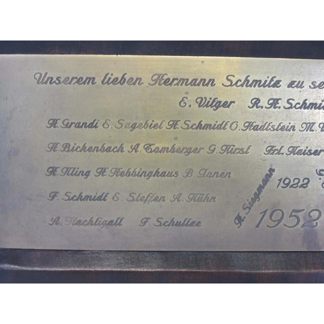 Brass Taunus German Ford Factory Automotive Mid Century Car Plaque Sculpture For Sale - Image 8 of 12