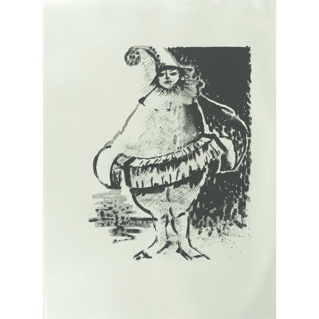 Roger Crusat, La bouffonnerie sans couleur, Lithograph For Sale