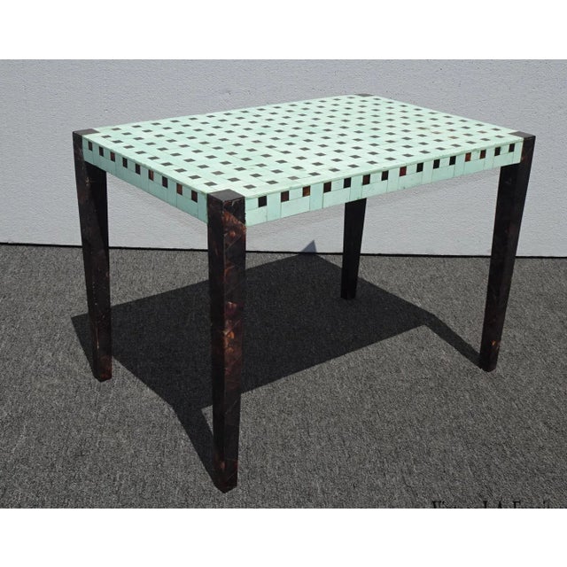 Designer Carlo Pessina Stone and Mother of Pearl Coffee Table For Sale - Image 12 of 12