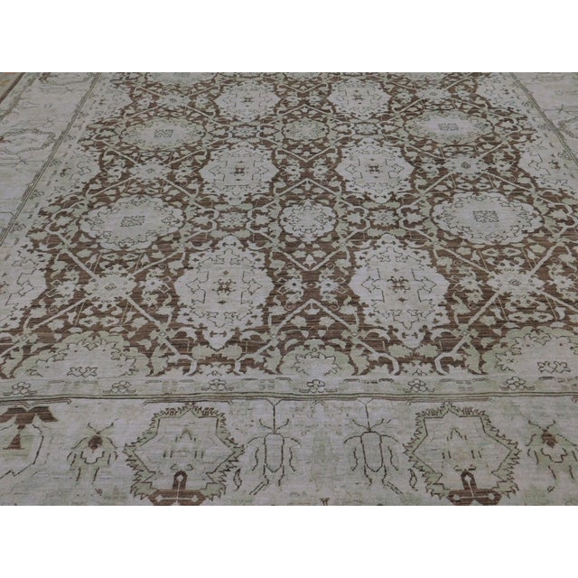 Textile Fine Agra Style Handmade Rug. 8'x 9'8" For Sale - Image 7 of 18