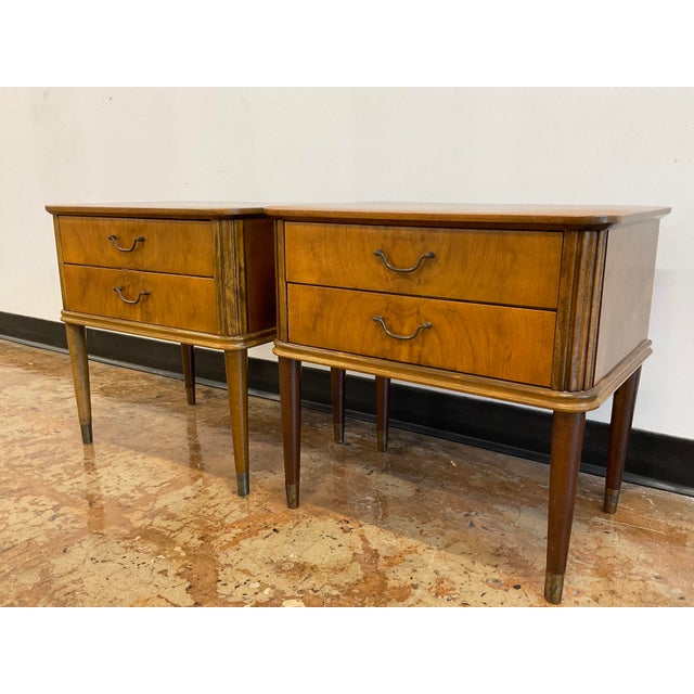 Pair of Vintage Scandinavian Nightstands For Sale - Image 4 of 13