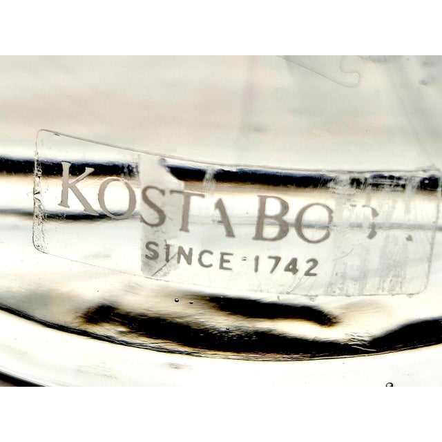 Vintage Kosta Boda Atoll Art Glass Candlestick Designed by Anna Ehrner For Sale - Image 11 of 11