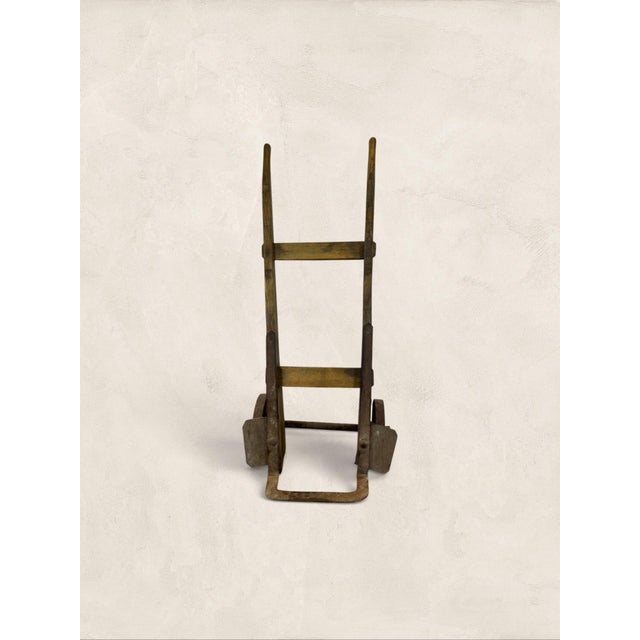 Antique English Wooden Sack Truck with Iron Fittings Sack trucks were the quiet backbone of Victorian and Edwardian...