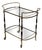 Brass and Wood Bar Trolley, 1960s For Sale