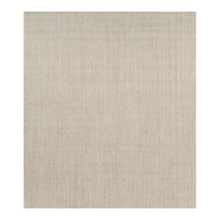 Rug & Kilim’s Oversized Modern Textural Solid Rug in Beige Tones and Striae - 14x16 For Sale