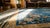 Magistral Ink Blue Color and Different Floral Desing Antique Chinese Art Deco Rug For Sale - Image 16 of 17