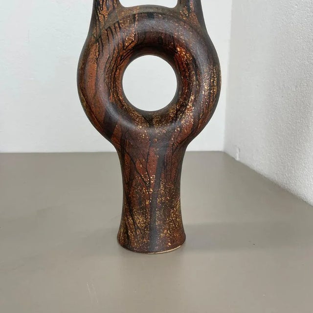 Vintage Ceramic Studio Pottery Vase from Gerhard Liebenthron, 1977 For Sale - Image 3 of 18