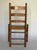 1900s Antique Ladder Back Chair With Woven Seat For Sale - Image 4 of 4
