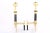 Mid 20th Century Solid Brass / Marble Regency Style Andirons - a Pair For Sale - Image 4 of 11