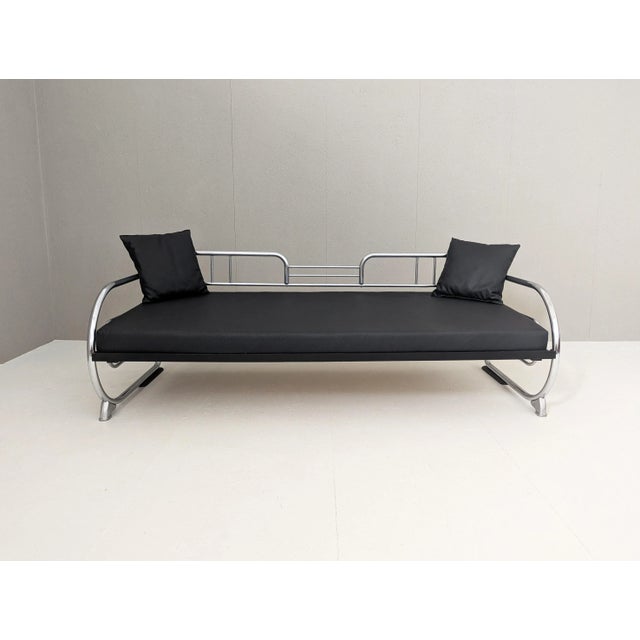 1930s Bauhaus Tubular Steel Sofa by Hynek Gottwald, 1930s For Sale - Image 5 of 17