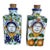 Pair Italian Hand Painted Ceramic Canisters For Sale