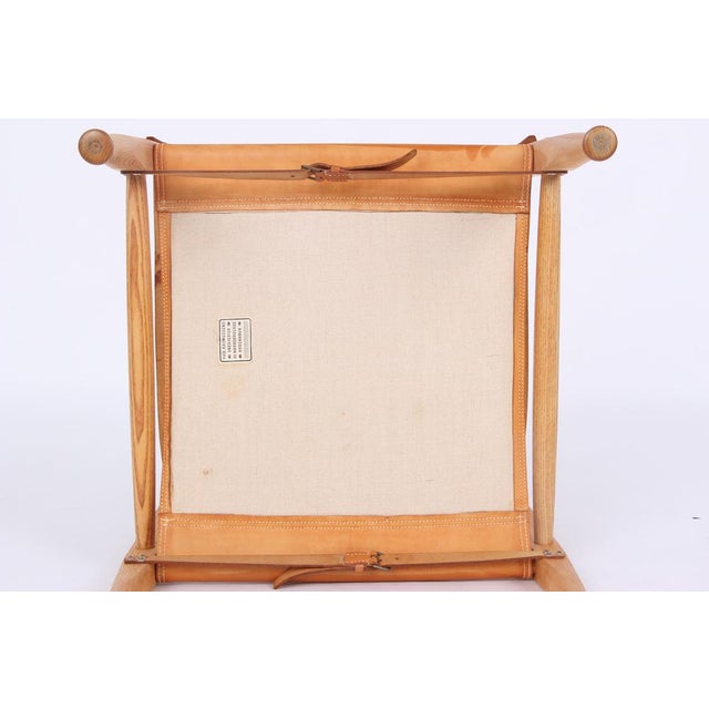 Safari Chair with Natural Leather by Kaare Klint for Rud. Rasmussen For Sale - Image 13 of 15