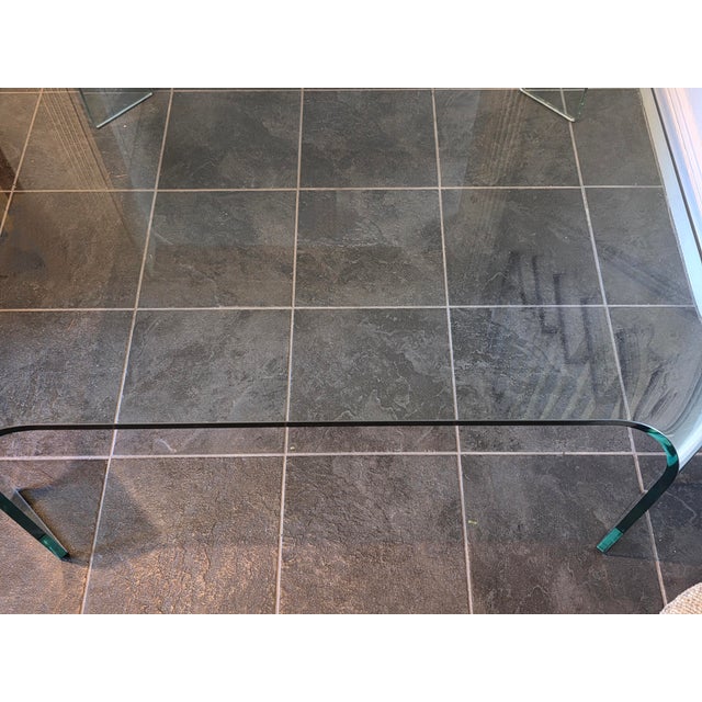 Post Modern Fiam Italia Ragno Glass Coffee Table For Sale - Image 10 of 13