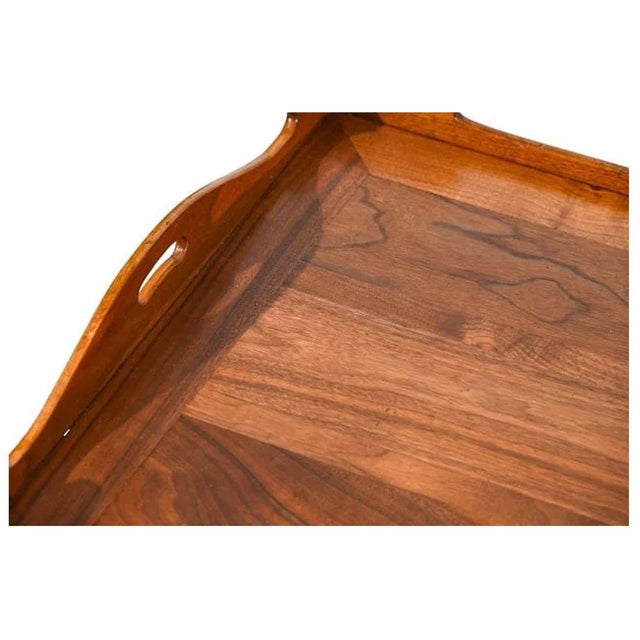 Chinoiserie Style Tray Top Carved Coffee Table For Sale - Image 4 of 6