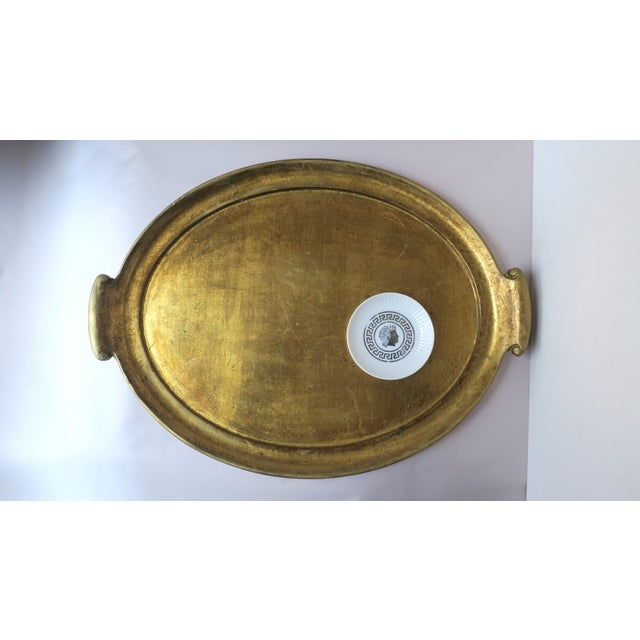 Traditional Italian Gold Giltwood Tray For Sale - Image 3 of 9