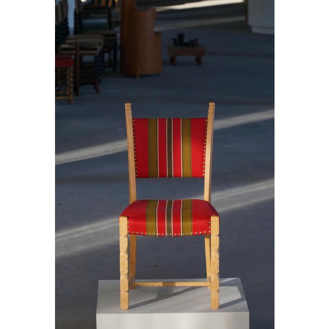 Mid-Century Modern Danish Oak Dining Chairs by Henning Kjærnulf, 1960s, Set of 6 For Sale - Image 14 of 18