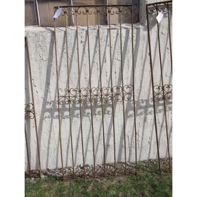 Antique Victorian Iron Gate or Garden Fence For Sale In Philadelphia - Image 6 of 7