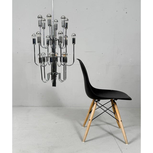 1970s Mid-Century Modern Chrome Sputnik Chandelier by Gaetano Sciolari, Italy, 1970s For Sale - Image 5 of 18
