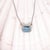 Contemporary Aquamarine Pendant Necklace w Earth Mined Diamonds in Solid 14K Gold EM 5x7mm For Sale - Image 3 of 8