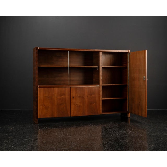 Maroon Art Deco Sideboard in Mahogany by Bruno Paul for Veb Deutsche Werkstätten Hellerau, 1930s For Sale - Image 8 of 18