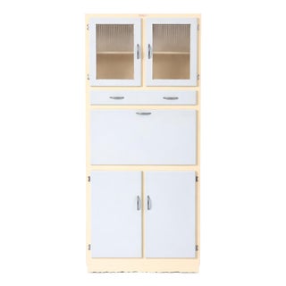 Pale Blue and Cream Kitchenette Pantry Cupboard from Esto, 1960s For Sale